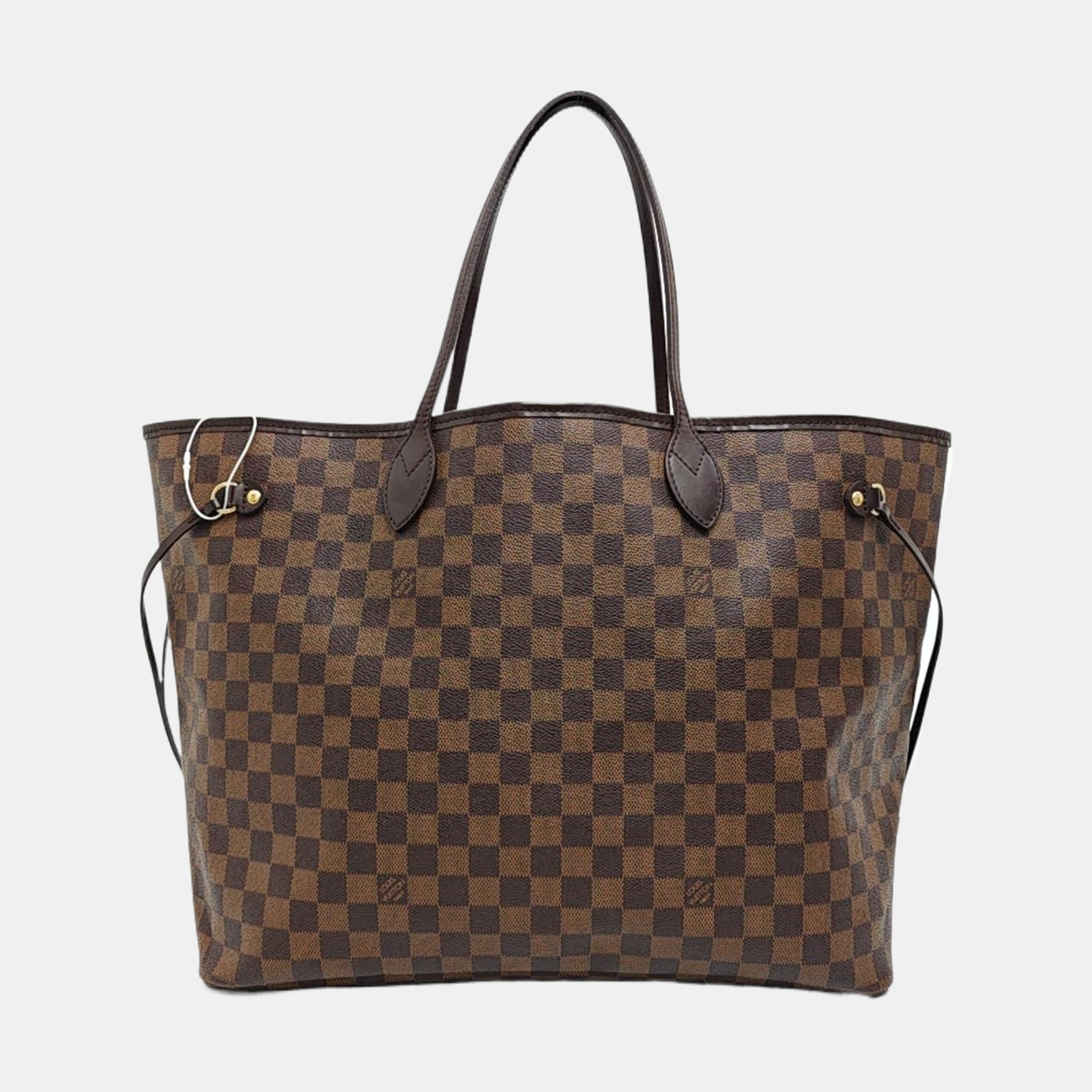 NEVERFULL GM Lona revestida Damier Ebene Marrón