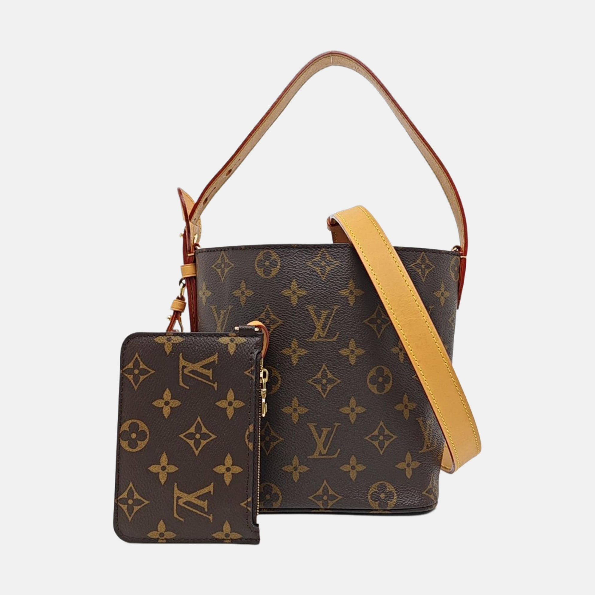 ALL IN Monogram Coated Canvas Brown