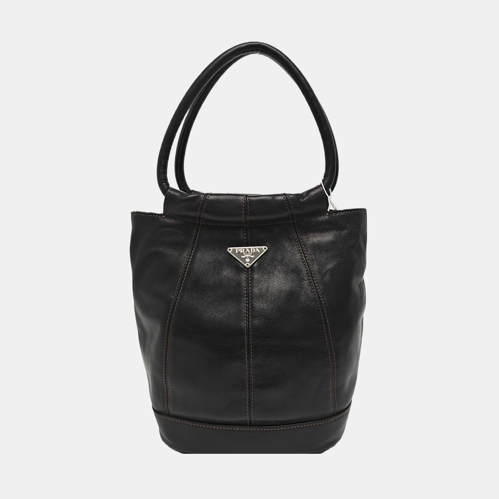 Calfskin Bucket Bag Black