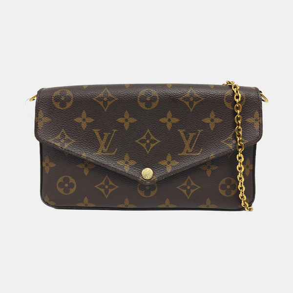 FÉLICIE Monogram Coated Canvas Brown