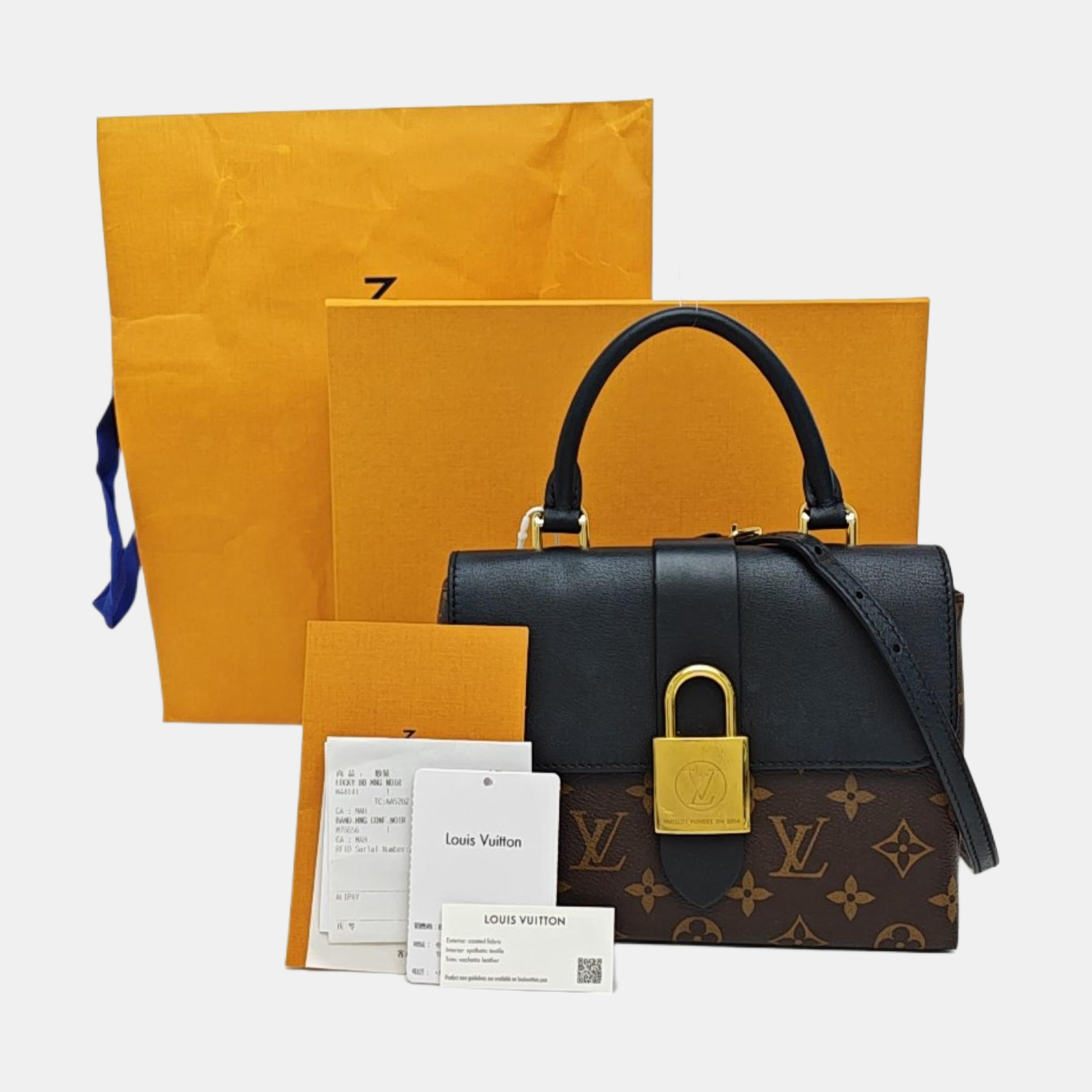 LOCKY BB Monogram Coated Canvas Brown