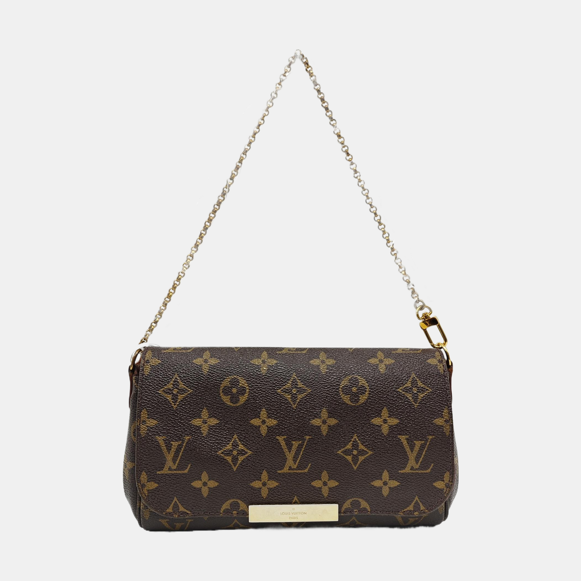 FAVORITE PM Monogram Coated Canvas Brown