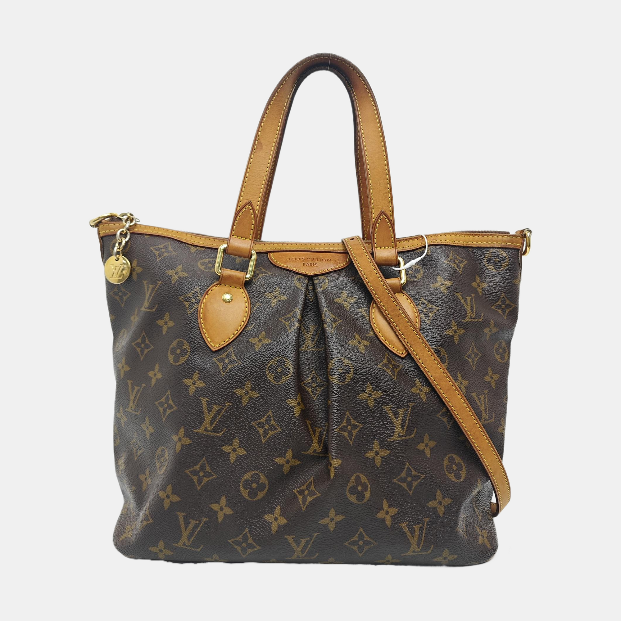 PALERMO PM Monogram Coated Canvas Brown