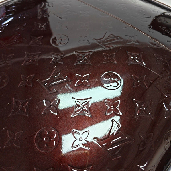 Authenticated pre-owned  PEGASE 45 Patent Leather Burgundy - Luggage at Looply