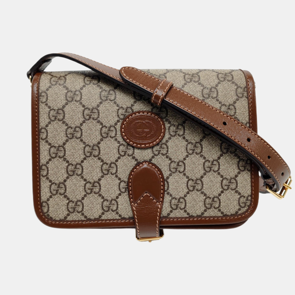 Retro Mini Monogram Coated Canvas Beige