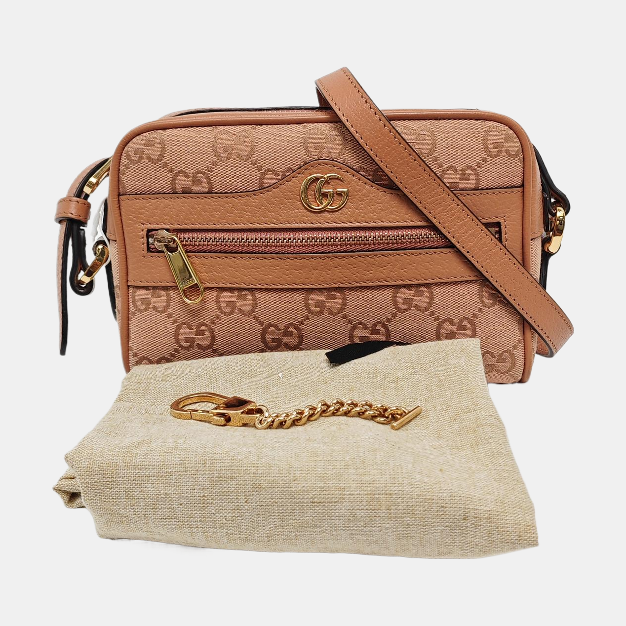 Authenticated pre-owned  Ophidia Mini Monogram Canvas Pink - Shoulder Bag at Looply