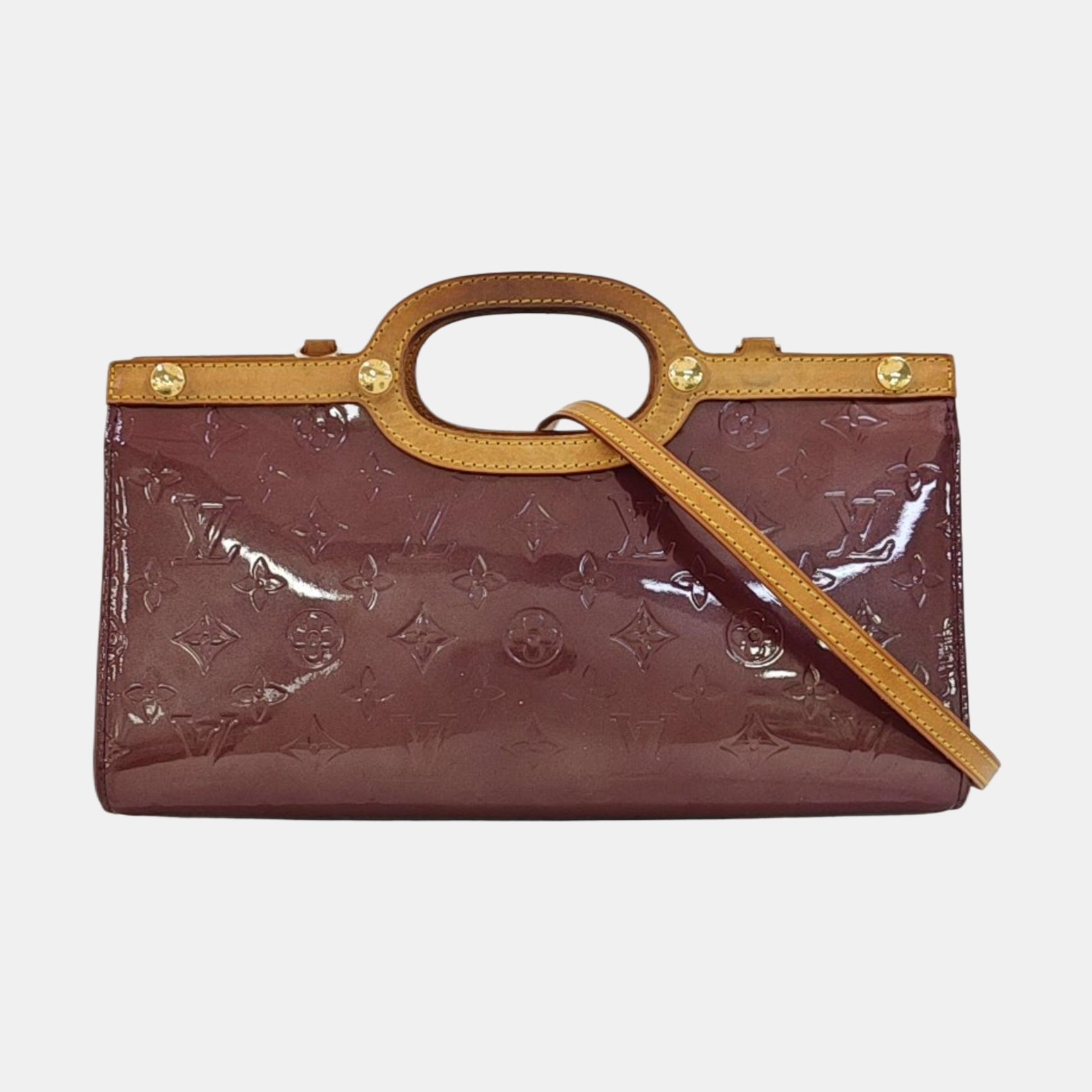 ROXBURY Monogram Patent Leather Red