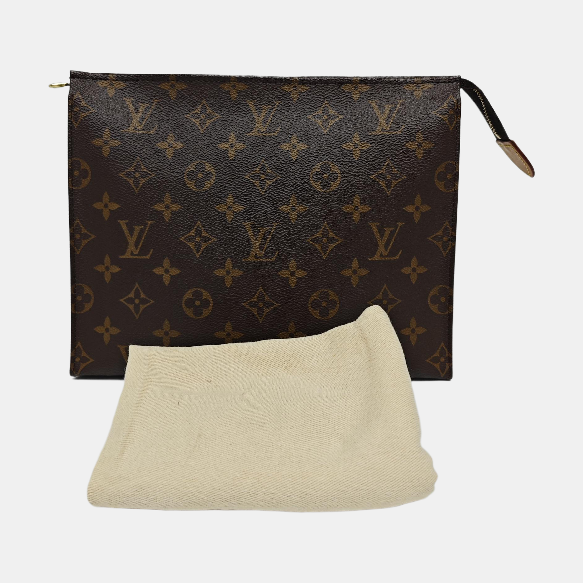 TOILET POCKET 26 Monogram Coated Canvas Brown