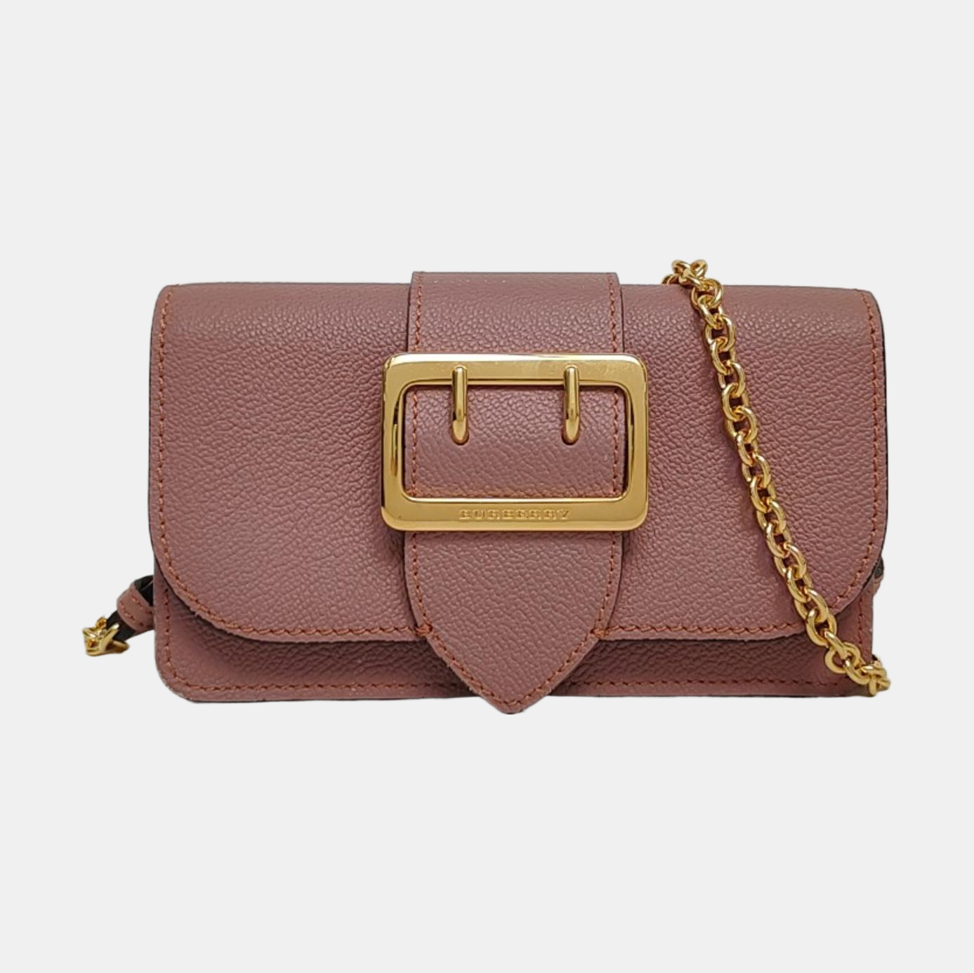 Buckle Mini Calfskin Beige