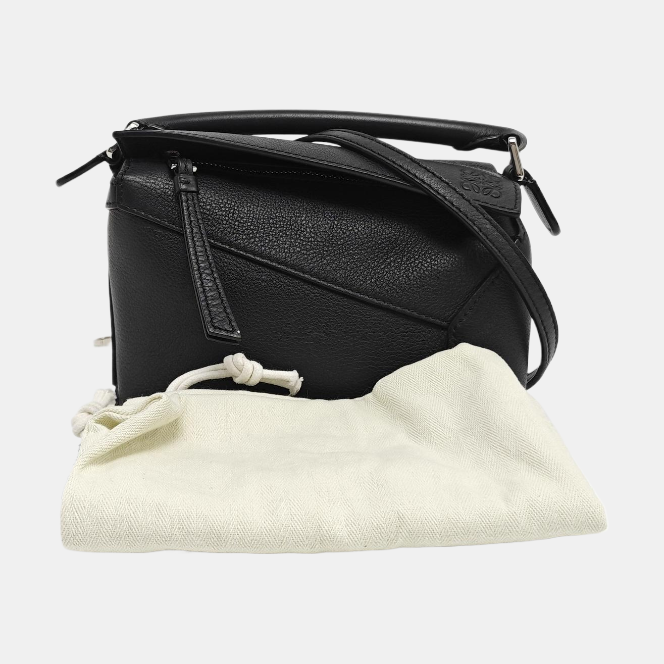 Authenticated pre-owned  Puzzle Mini Calfskin Black - Shoulder Bag at Looply