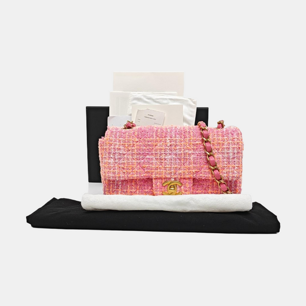 CLASSIC FLAP Mini Quilted Wool Red