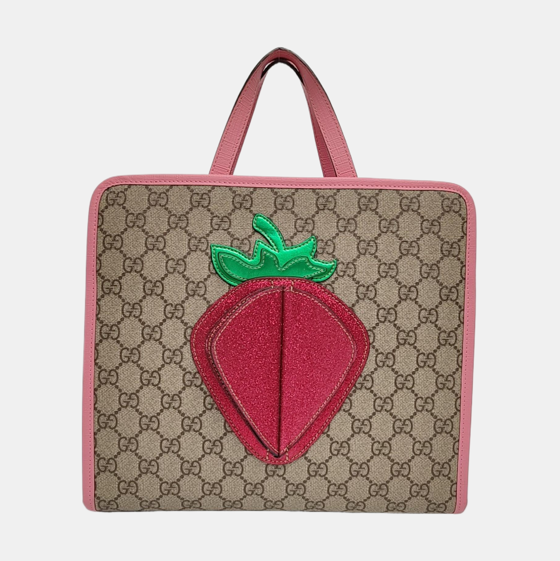 Children’s GG Bucket Monogram Coated Canvas Beige