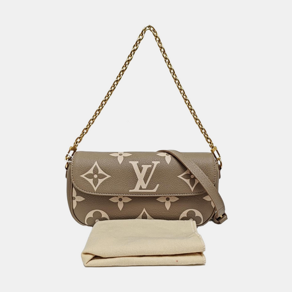 IVY Monogram Calfskin Gray