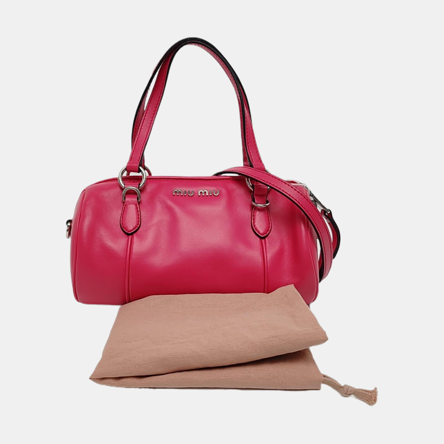 Calfskin Shoulder Bag Red