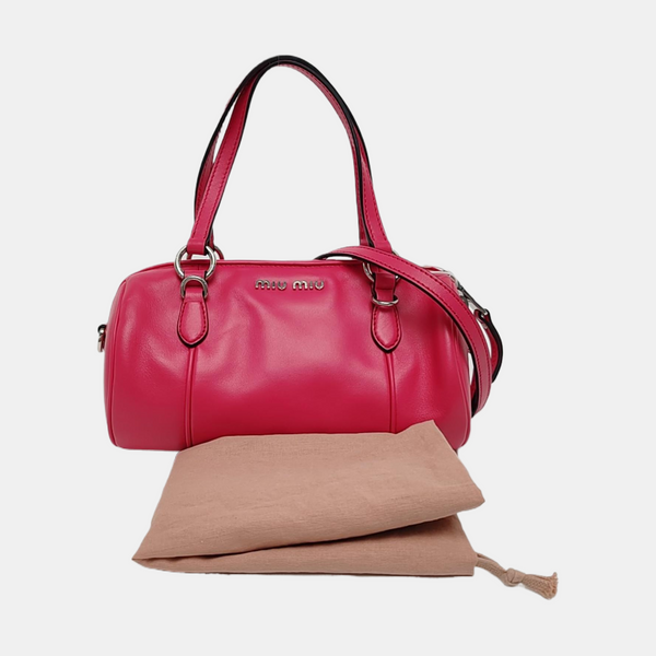 Calfskin Shoulder Bag Red