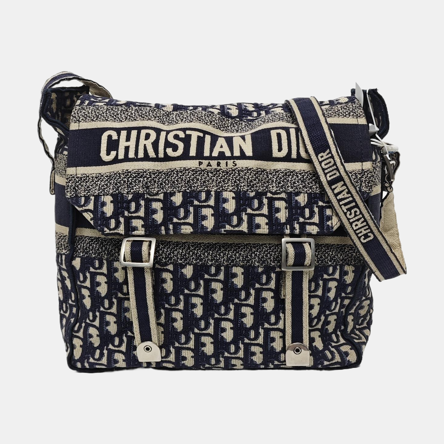 Diorcamp Large Oblique Canvas Blue