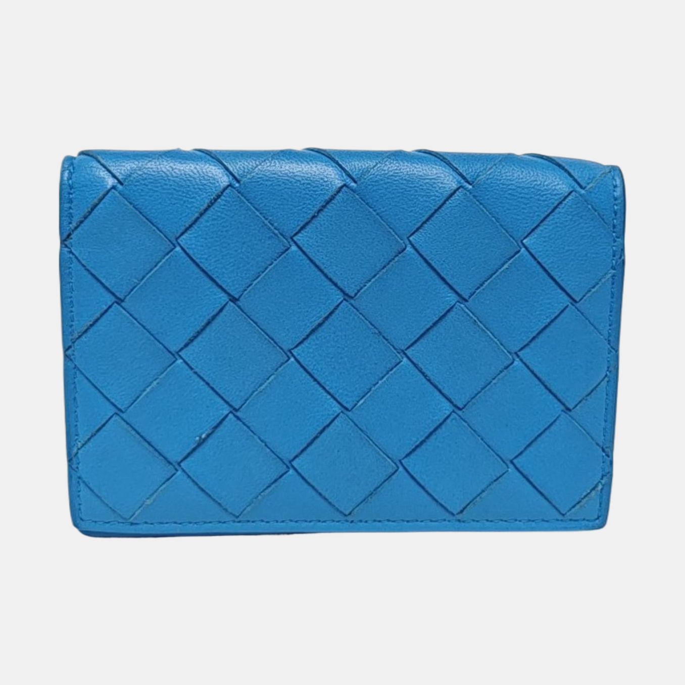Calfskin Card Holder Blue