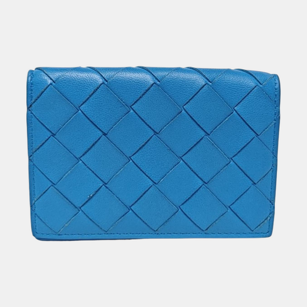 Calfskin Card Holder Blue
