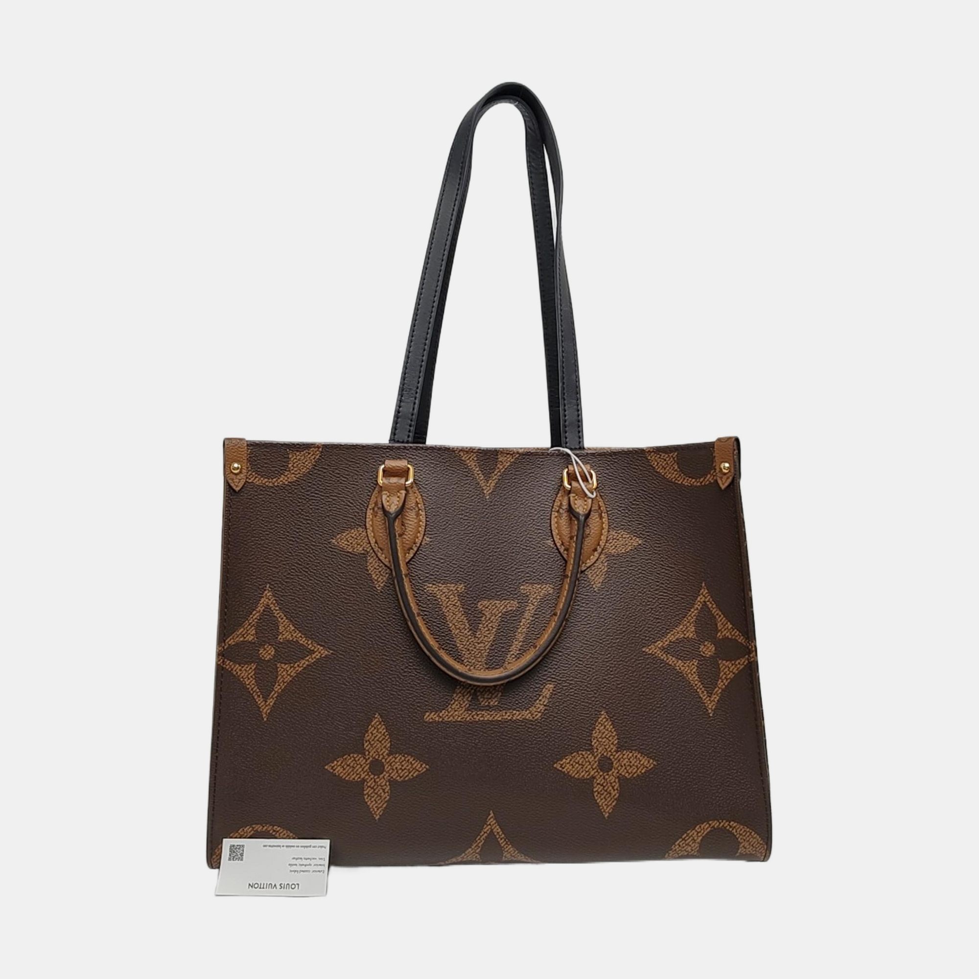 ONTHEGO MM Monogram Coated Canvas Brown