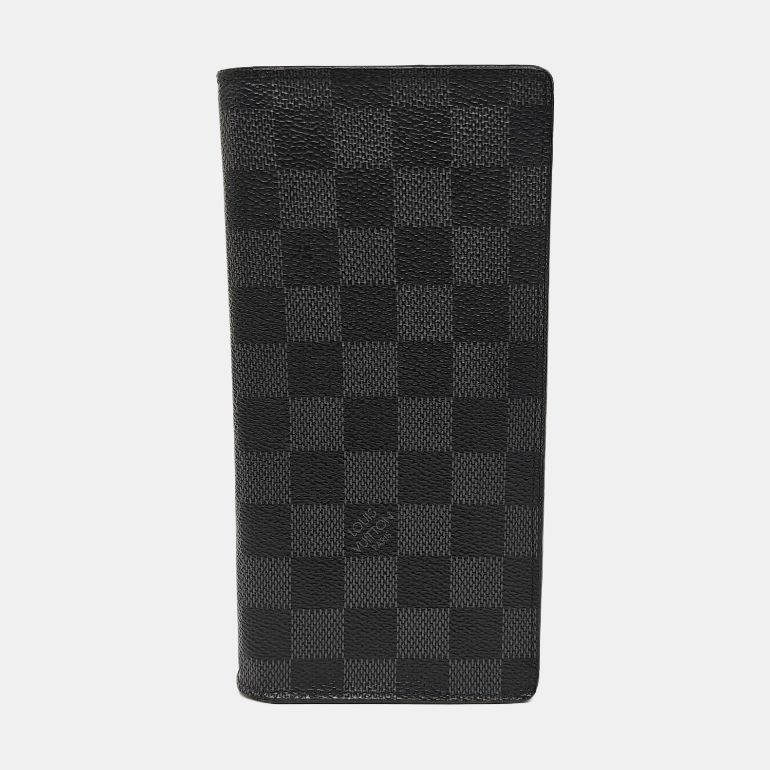 BRAZZA Damier Coated Canvas Blue Wallet