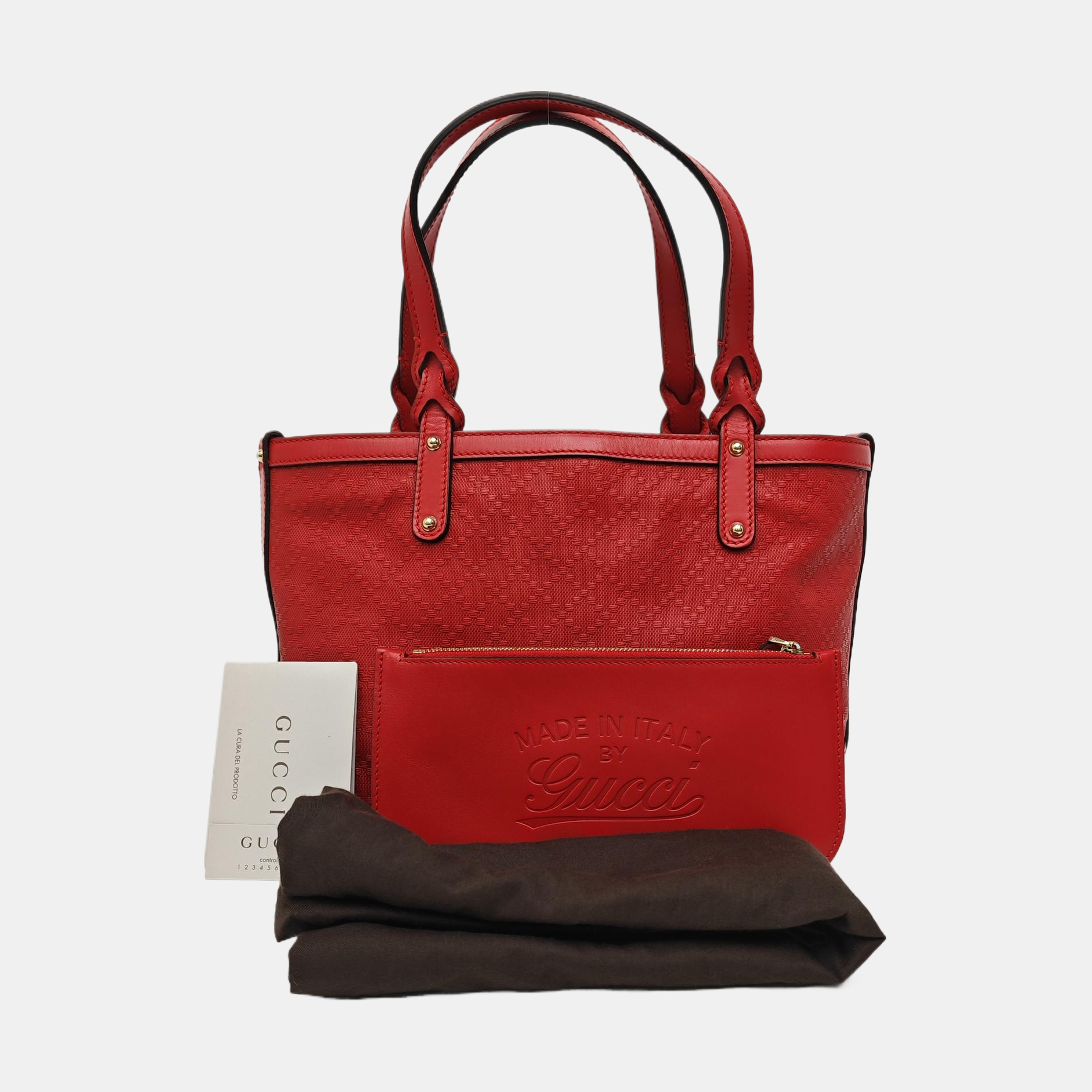 Calfskin Tote Bag Red
