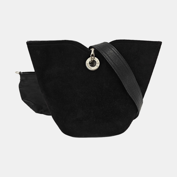 Suede Shoulder Bag Black