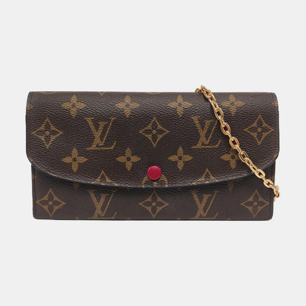 EMILIE Monogram Coated Canvas Brown Wallet