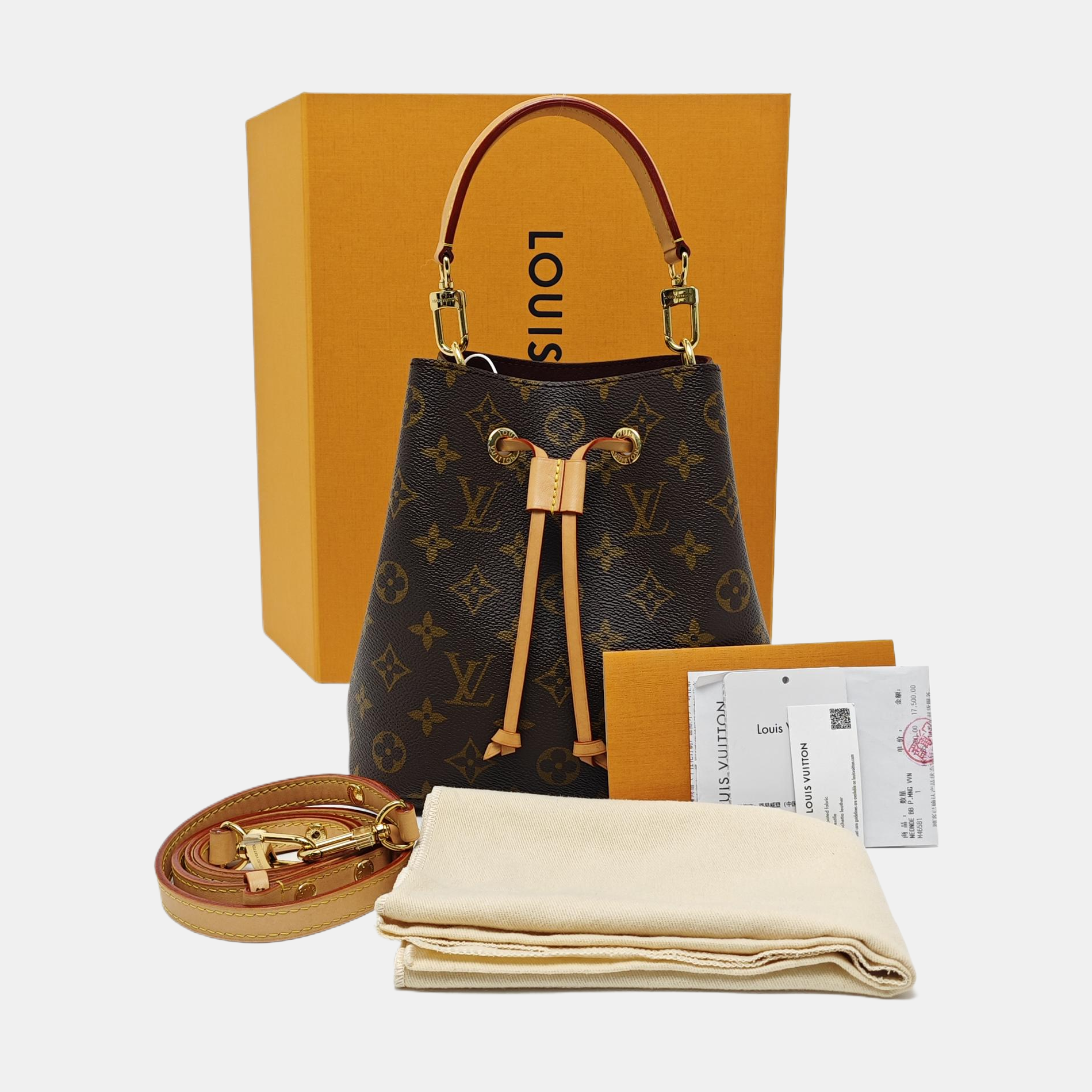 NÉONOÉ BB Monogram Coated Canvas Brown