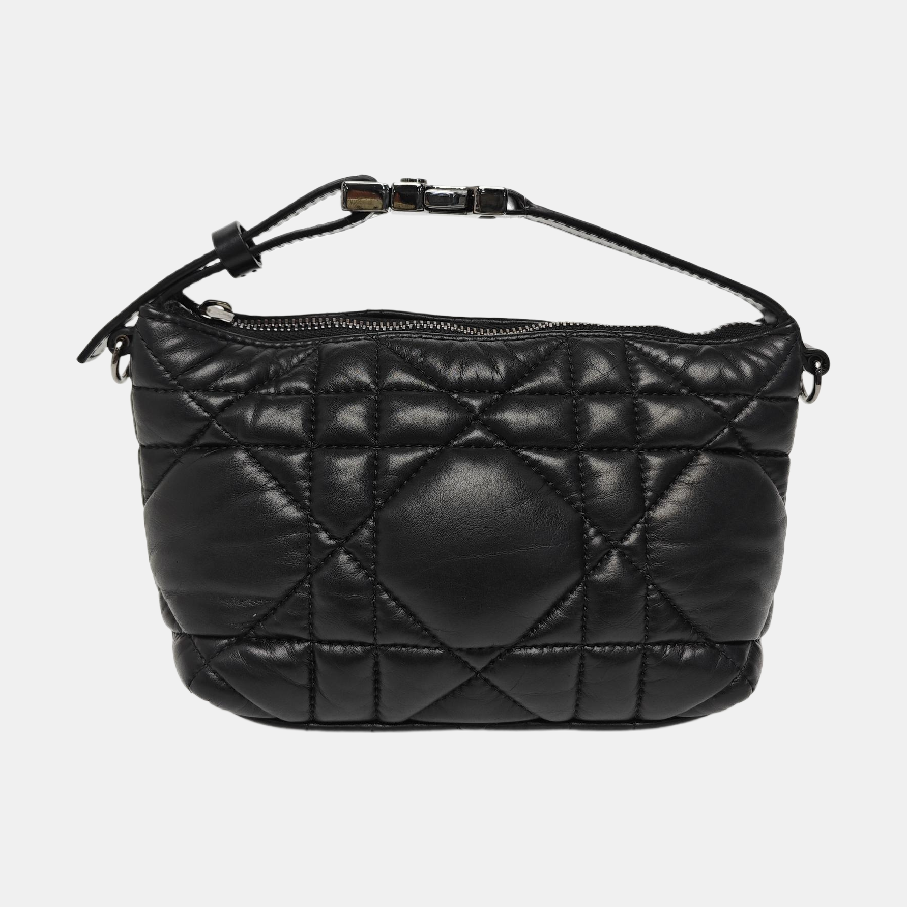 Diortravel Nomad Small Cannage Calfskin Black