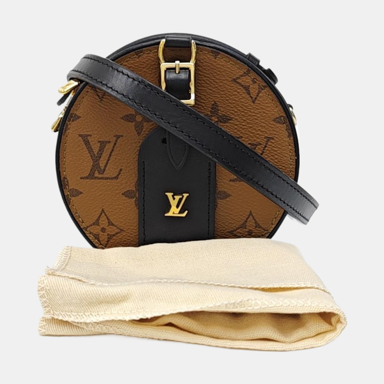 BOITE CHAPEAU Mini Monogram Coated Canvas Brown