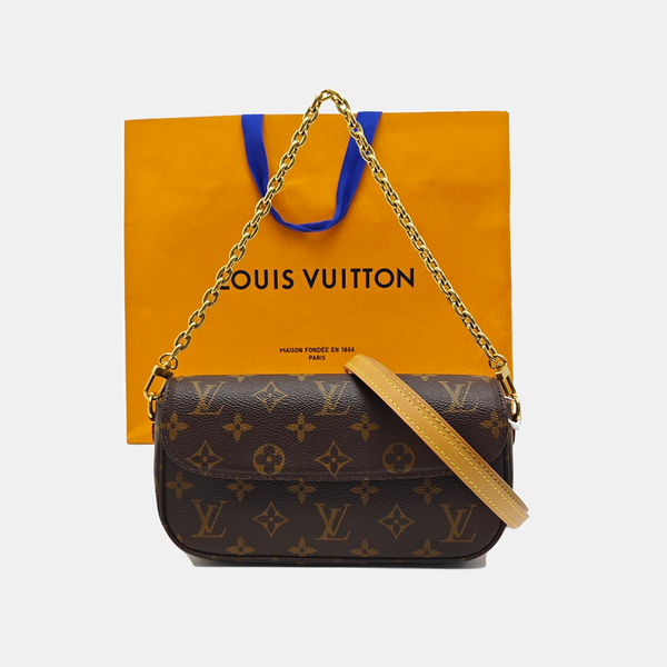 IVY Monogram Coated Canvas Brown