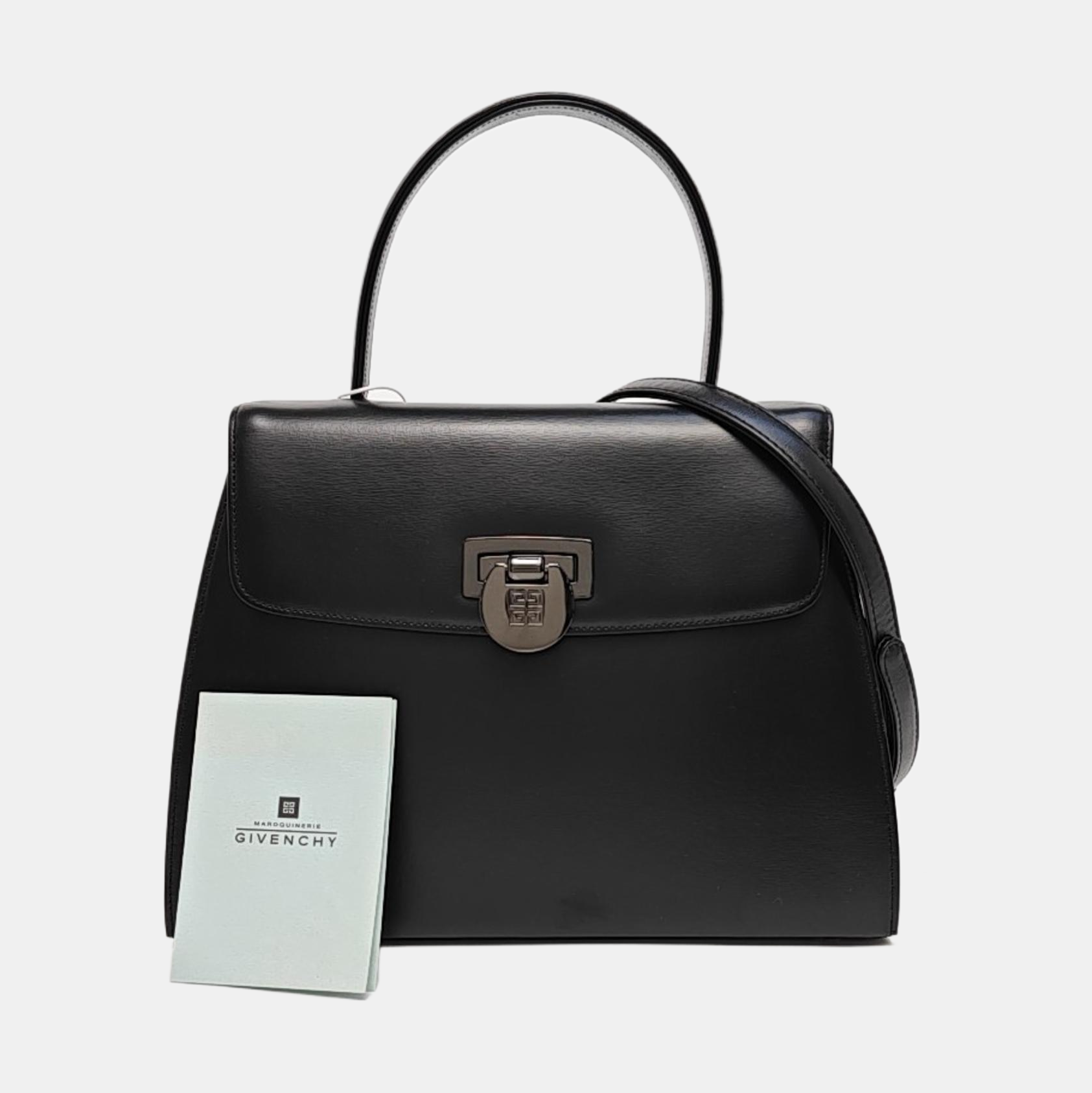 Calfskin Shoulder Bag Black