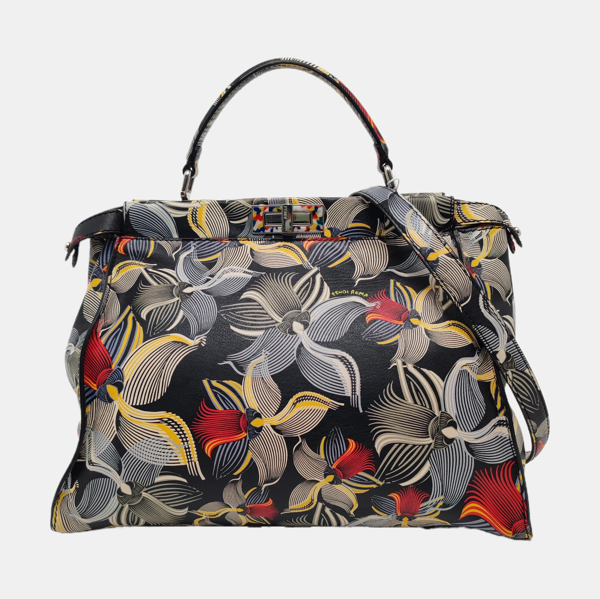 Peekaboo Large Calfskin Multicolor