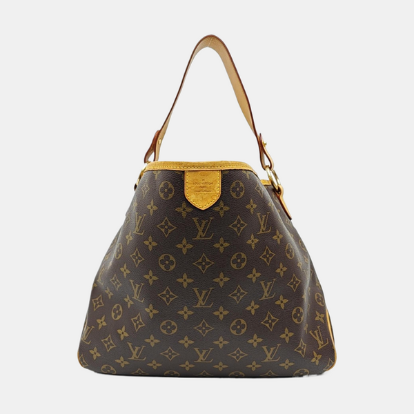 Monogram Coated Canvas Top Handle Bag Brown