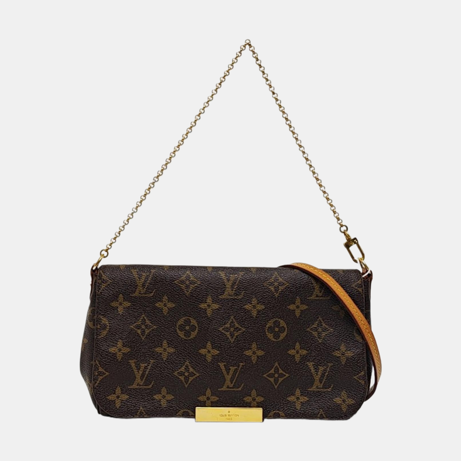 FAVORITE MM Monogram Coated Canvas Brown