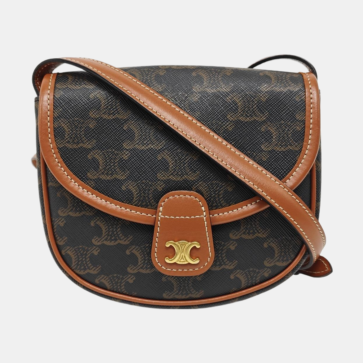 BESACE Mini Coated Canvas Brown