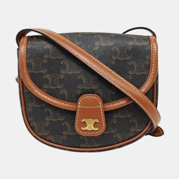 BESACE Mini Coated Canvas Brown