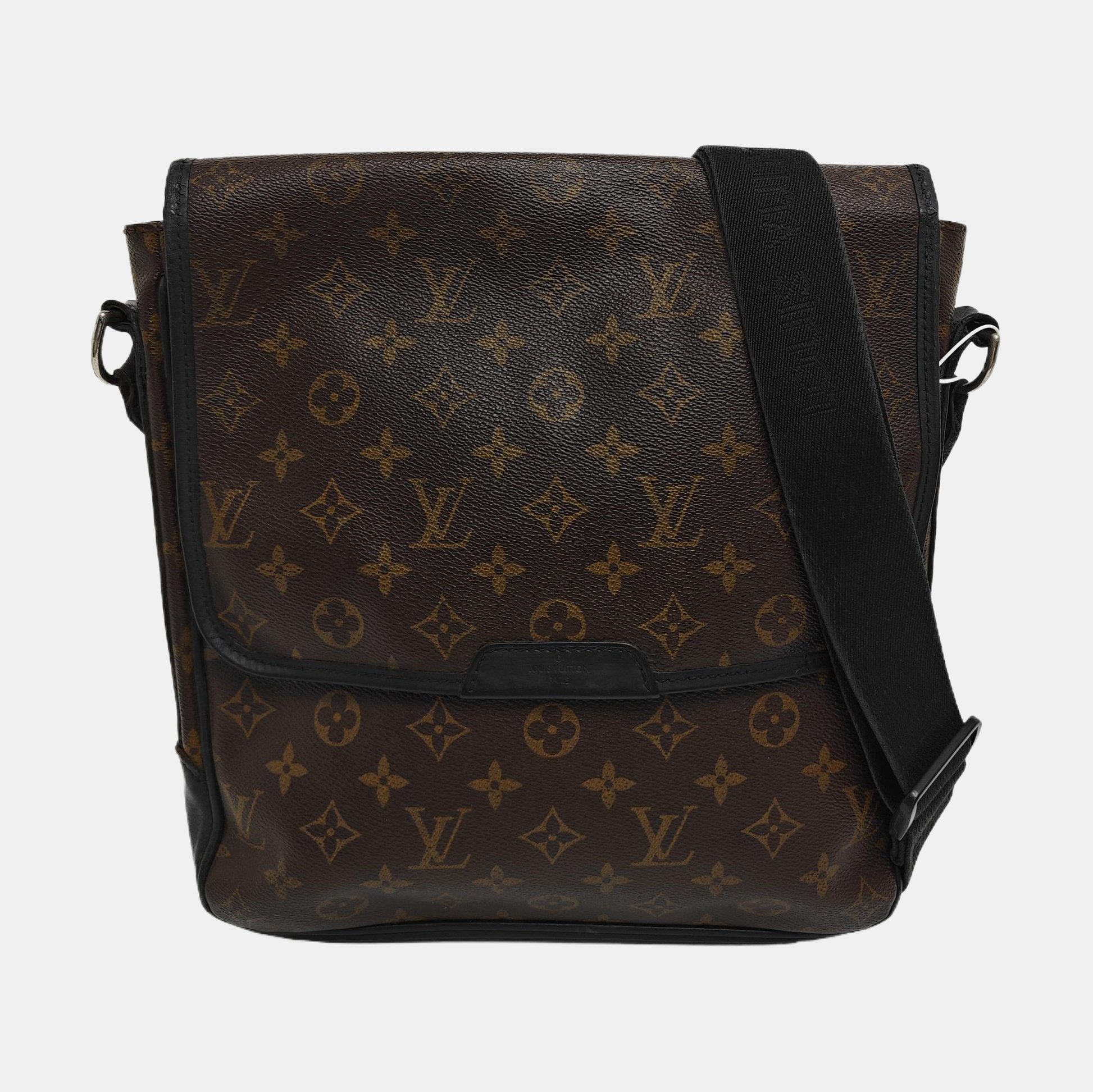 Monogram Coated Canvas Shoulder Bag Brown