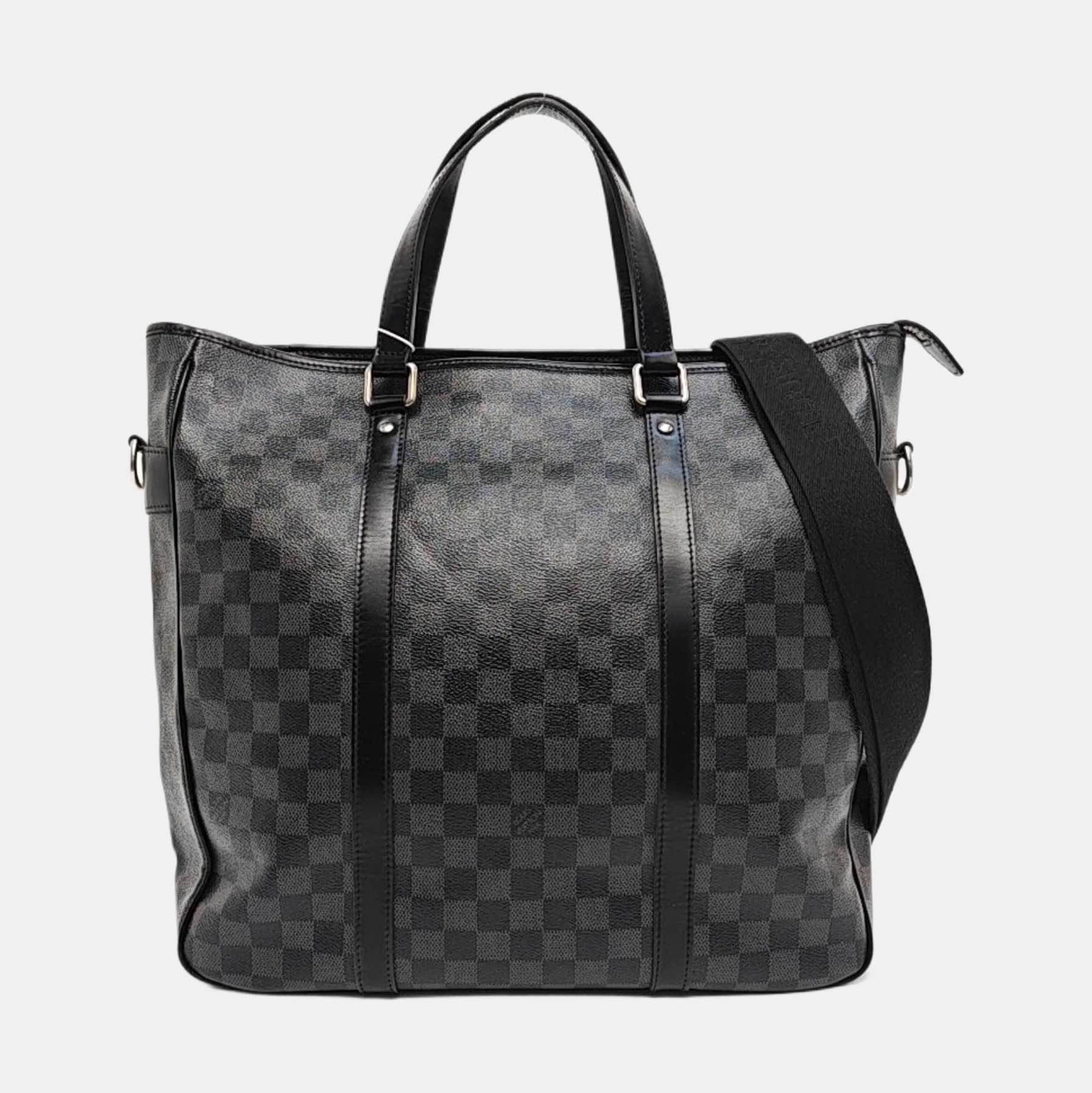TADAO MM Damier Graphite Coated Canvas Gray