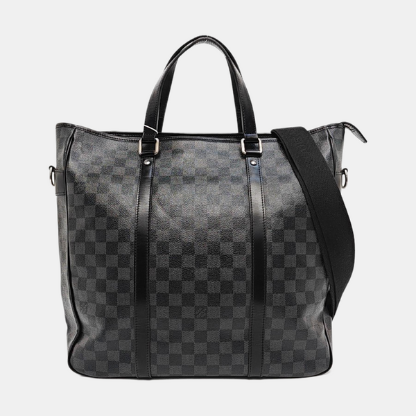 TADAO MM Damier Graphite Coated Canvas Gray