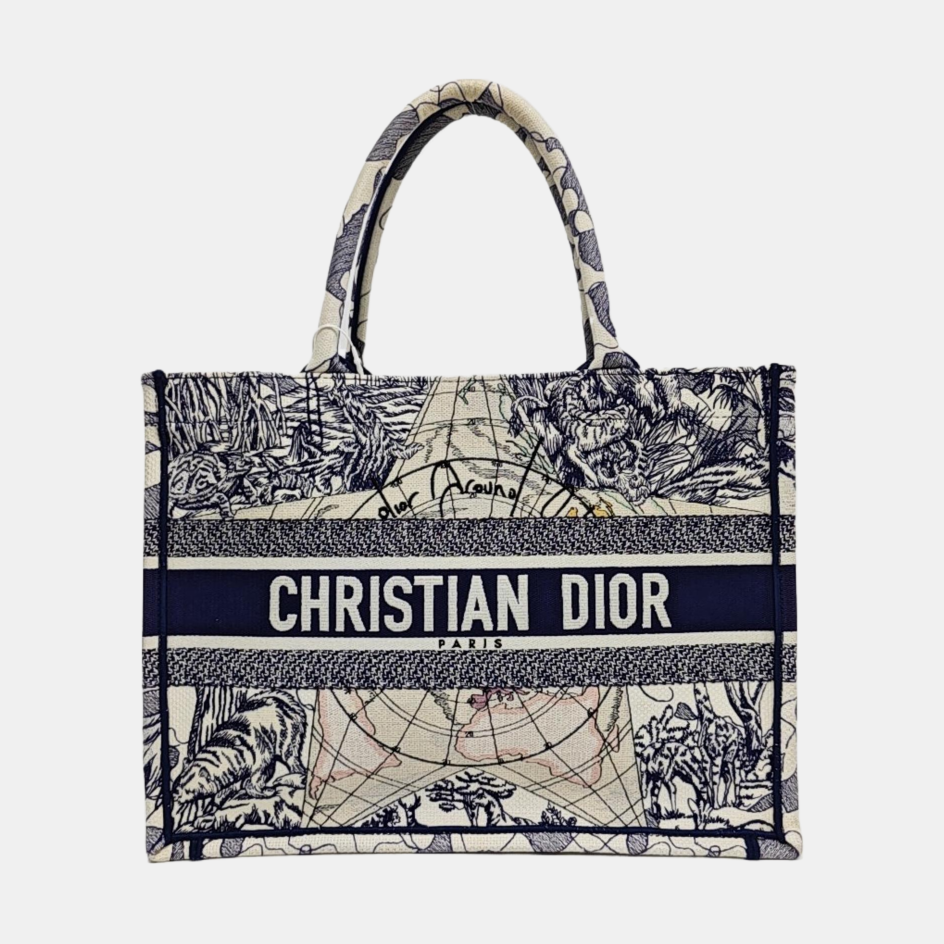 Book Tote Medium Canvas Blue