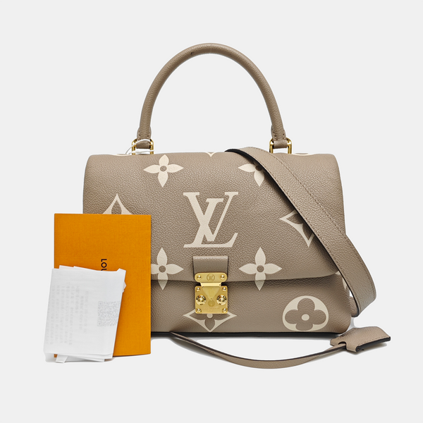 MADELEINE Monogram Calfskin Gray