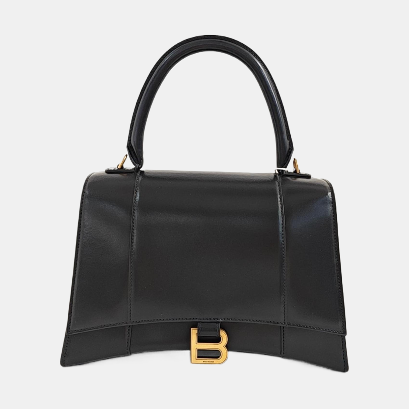 Hourglass Small Calfskin Black