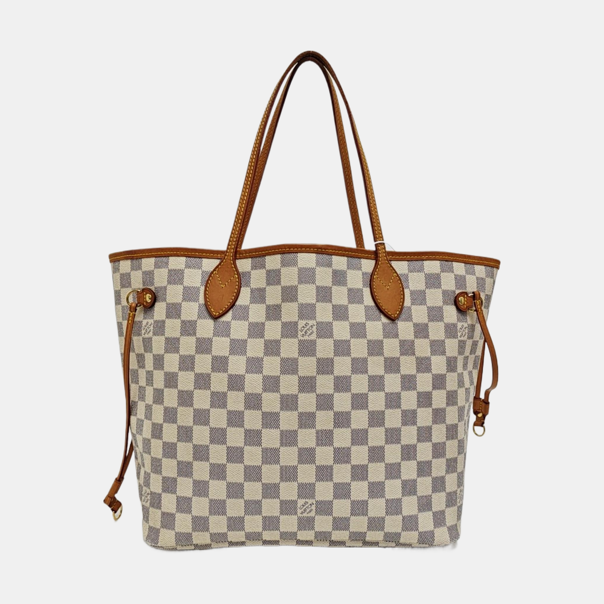 NEVERFULL MM Damier Azur Coated Canvas Beige