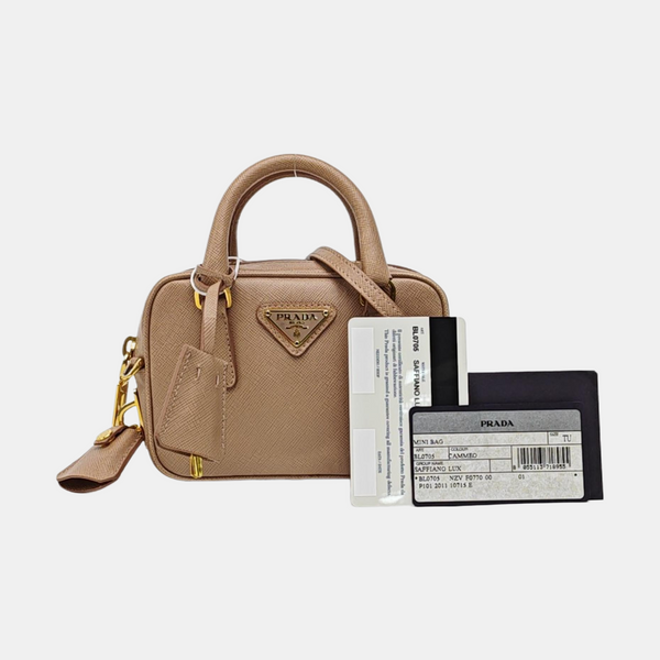 Saffiano Calfskin Tote Bag Pink