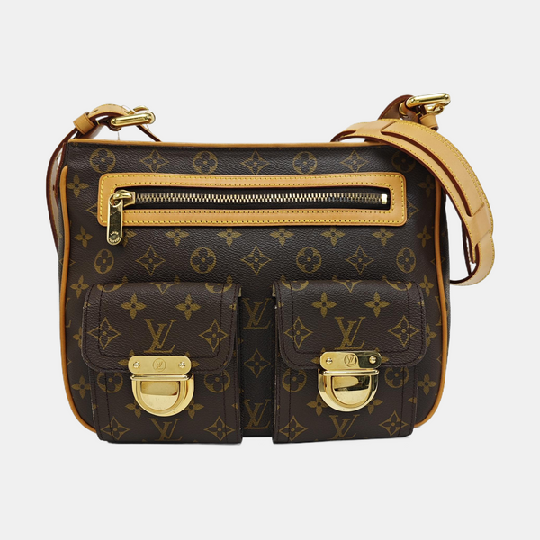 HUDSON GM Monogram Coated Canvas Brown