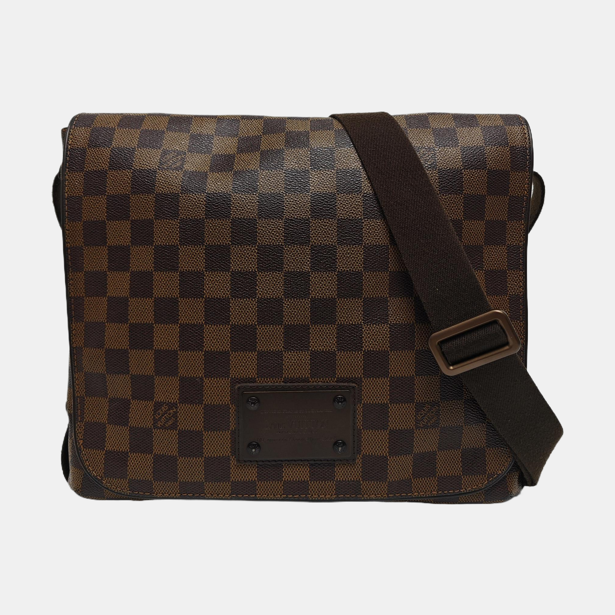 BROOKLYN Damier Ebene Coated Canvas Brown