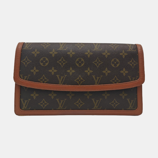 DAME GM Monogram Coated Canvas Brown