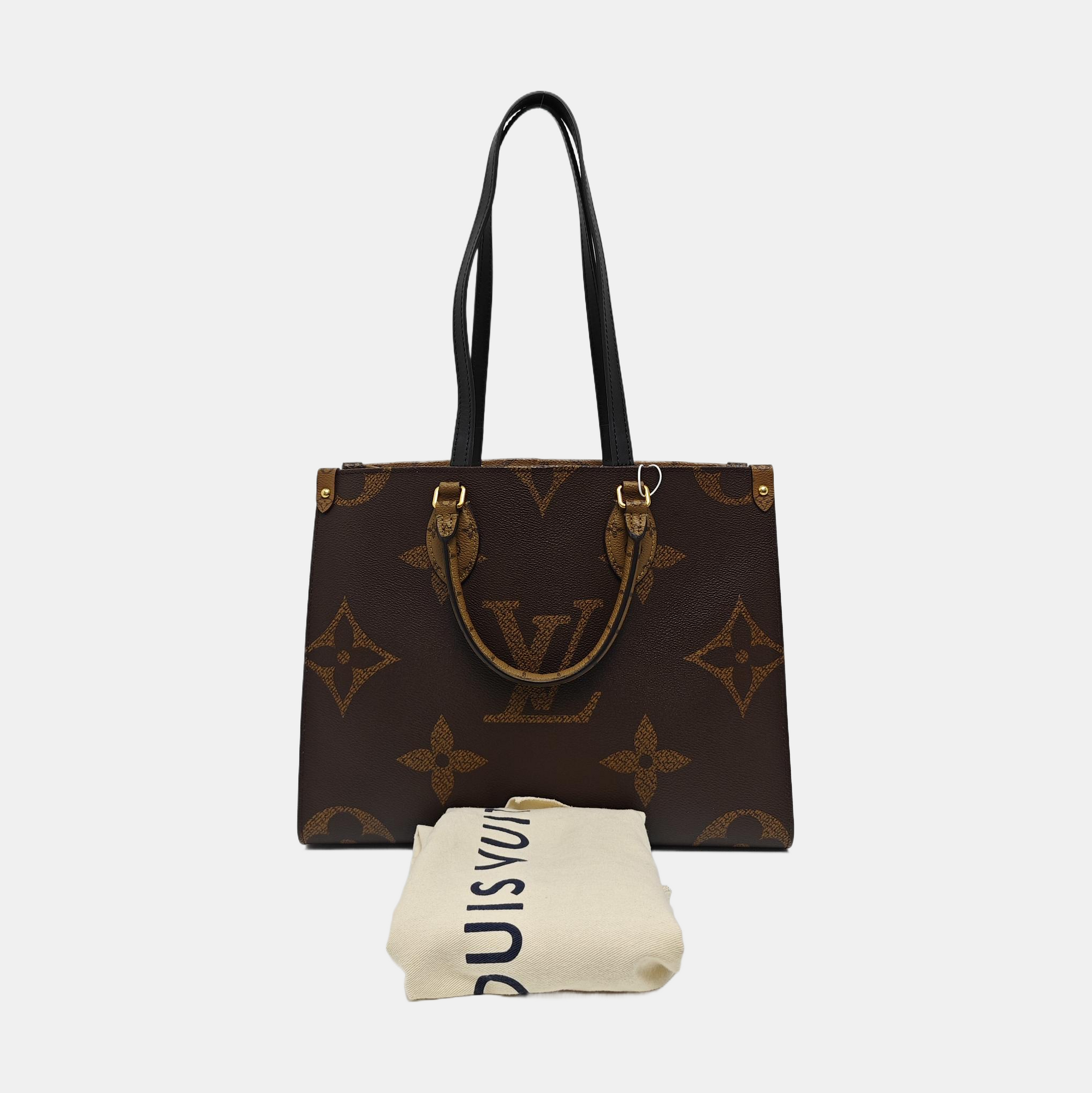 ONTHEGO MM Monogram Coated Canvas Brown