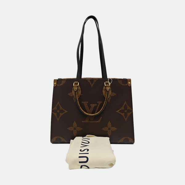 ONTHEGO MM Monogram Coated Canvas Brown